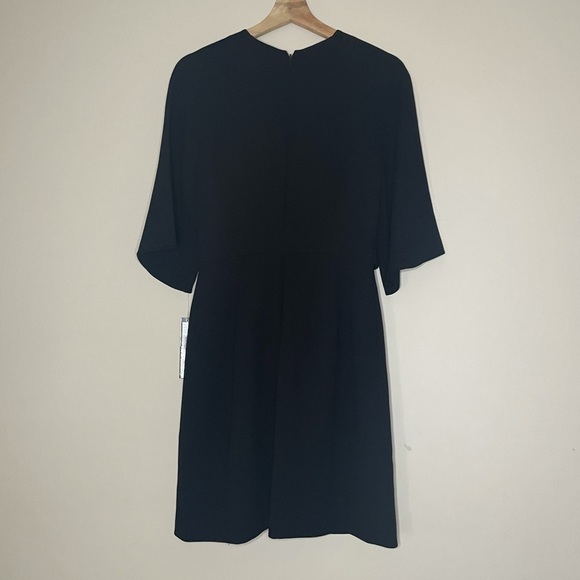 Tahari Tie Front Crepe Dress - Picture 12 of 12
